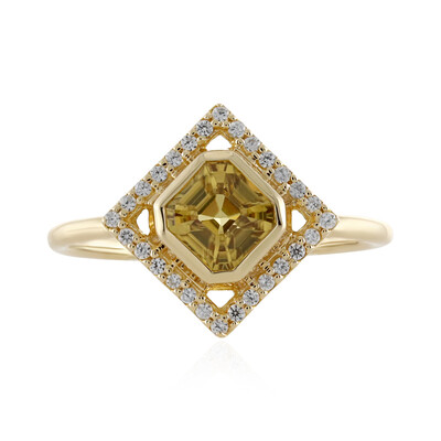 Gelber Zirkon-Goldring