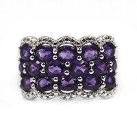 Sambia-Amethyst-Silberring