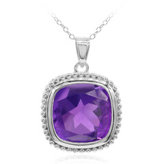 Marokkanischer Amethyst-Silberhalskette