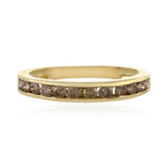I1 Schokoladen-Brillant-Goldring