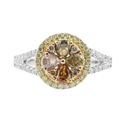 SI2 Fancy-Diamant-Goldring (CIRARI)