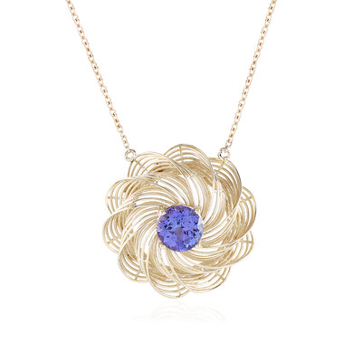 Tansanit-Goldcollier (Ornaments by de Melo)