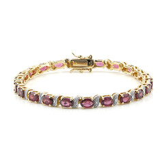 Rhodolith-Silberarmband