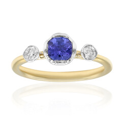 AAA-Tansanit-Goldring (CIRARI)