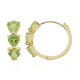 Burmesischer Peridot-Silberohrringe