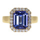 AAA-Tansanit-Goldring (CIRARI)