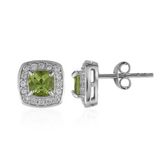 Peridot-Silberohrringe