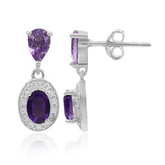 Amethyst-Silberohrringe