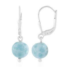 Larimar-Silberohrringe
