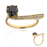 Schwarzer Diamant-Goldring (de Melo)