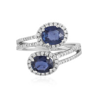 Blauer Saphir-Goldring