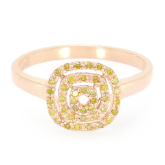 Fancy-Diamant-Silberring