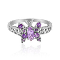 Lavendel-Amethyst-Silberring