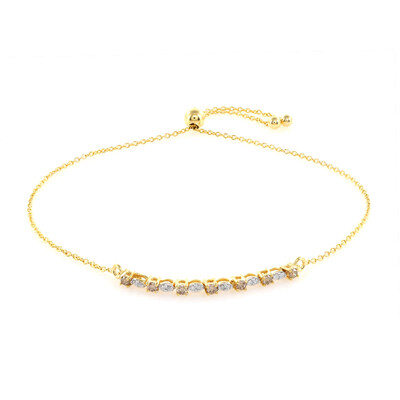 I3 Champagner-Brillant-Silberarmband
