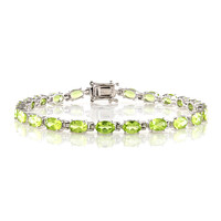 Peridot-Silberarmband