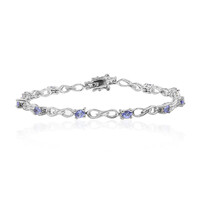 Tansanit-Silberarmband