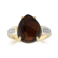 Feuerachat-Goldring