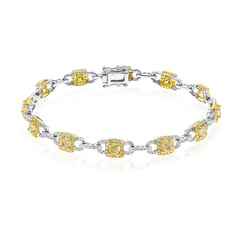 Gelber SI2 Diamant-Goldarmband (CIRARI)