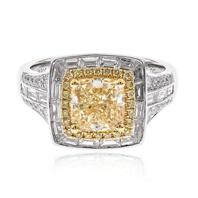 Gelber SI2 Diamant-Goldring (CIRARI)