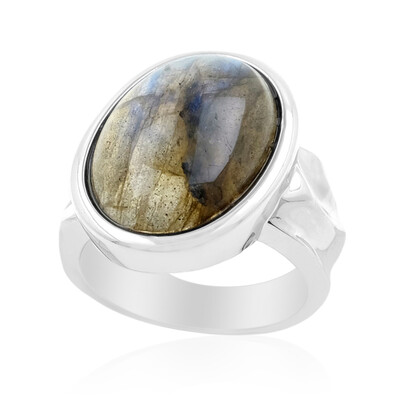 Labradorit-Silberring (MONOSONO COLLECTION)