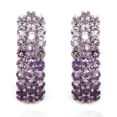 Amethyst-Silberohrringe