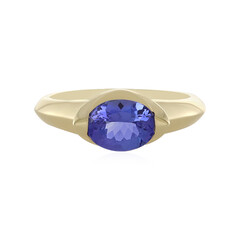 AAA-Tansanit-Goldring (de Melo)