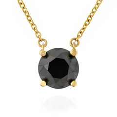 Schwarzer Diamant-Goldcollier (de Melo)