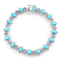 Edelstein-Silberarmband (Dallas Prince Designs)