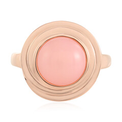 Pinkfarbener Opal-Silberring