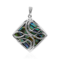 Abalone-Muschel-Silberanhänger