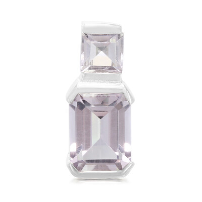 Lavendel-Amethyst-Silberanhänger
