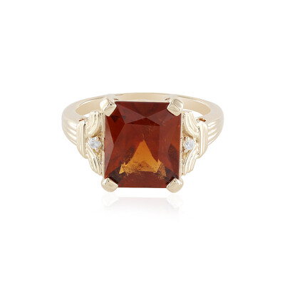 Hessonit-Granat-Goldring