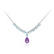 Amethyst-Silbercollier