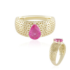 Pinkfarbener Madagaskar-Saphir-Goldring (Ornaments by de Melo)