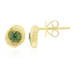 Madagaskar-Demantoid-Goldohrringe