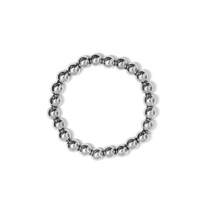 Silberner Hämatit-Armband