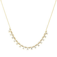 Weißer Topas-Silbercollier