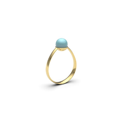 Larimar-Silberring