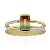 Mehrfarbiger Turmalin-Goldring
