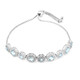 Schweizblauer Topas-Silberarmband