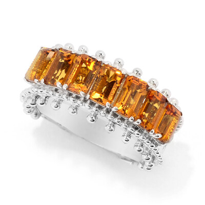 Citrin-Silberring (Dallas Prince Designs)