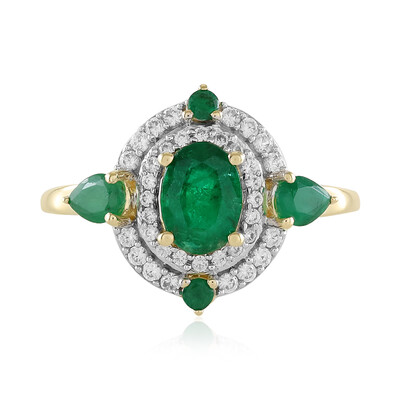 Sambia-Smaragd-Goldring