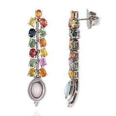 Welo-Opal-Silberohrringe (Dallas Prince Designs)