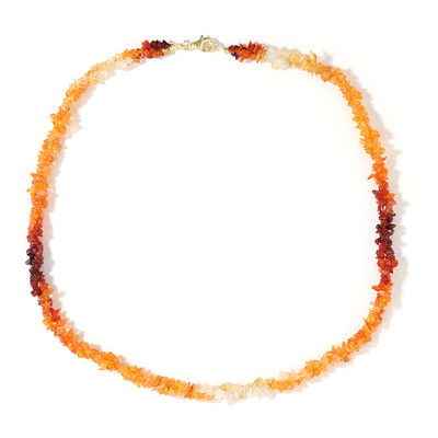 Mexikanischer Feueropal-Silberhalskette