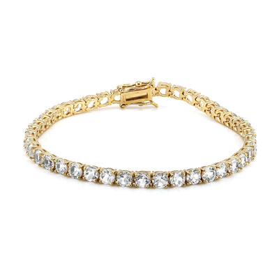 Weißer Topas-Silberarmband