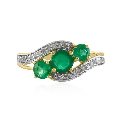 Tansania-Smaragd-Goldring