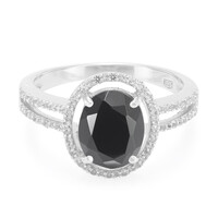 Schwarzer Onyx-Silberring