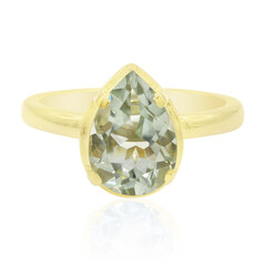 Grüner Amethyst-Silberring