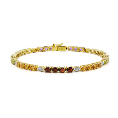 Edelstein-Silberarmband