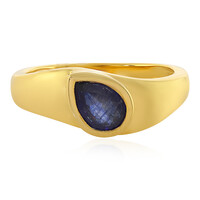 Blauer Madagaskar-Saphir-Silberring